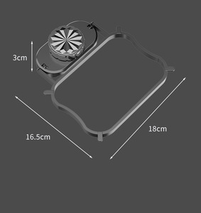 Colador de cocina grande con ventosa, de plástico ABS, duradero, apto para lavavajillas y horno, ecológico, para residuos de comida - Product Image 6