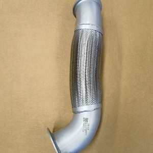 WG9731542077/WG9725549056 Nouveau <span class=keywords><strong>tuyau</strong></span> flexible d'échappement en acier inoxydable pour pièces de moteur de camion Sinotruk HOWO T5G T7H Garantie 6 mois - Product Image 4
