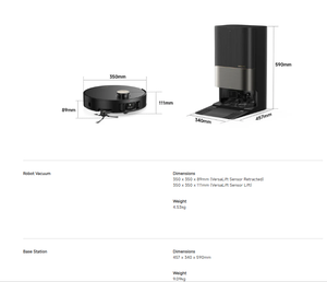 Original pour aspirateur robot DREAME X50Ultra : nettoyage en profondeur grâce à une aspiration puissante jusqu'à 20 000 Pa. - Product Image 6
