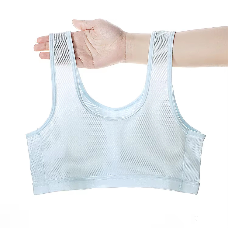 Custom Girl's Underwear 888#Wholesale Big Girls Training Bras Wireless Light Padded Sports Halter Vest Teens Bra Girls
