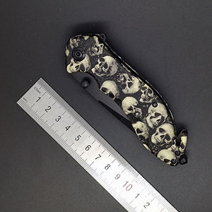 Navaja Plegable Multiusos de Acero Inoxidable con Mango de Aluminio, Cuchillas Afiladas, Cuchillos para Acampar al Aire Libre, Personalizables OEM - Product Image 4