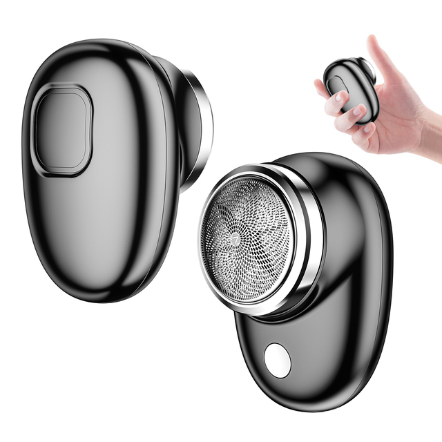 USB Power One-Blade Men's Portable Magnetic Hair Trimmer for Household RV Hotel Use Rotary Electric Shaver