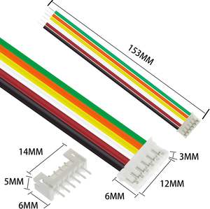 Jst Ph 2.0 Vrouwelijke Printplaat Mannelijke Plug Eh 2.5Mm 0.8Mm Xh 2 <span class=keywords><strong>3</strong></span> 4 5 6 7pin Vh Connectoren Jst Kabel - Product Image 1