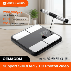 Báscula Inteligente Analizadora <span class=keywords><strong>de</strong></span> Composición <span class=keywords><strong>Corporal</strong></span> Segmentada con Medición <span class=keywords><strong>de</strong></span> Grasa y Peso, IMC, Capacidad <span class=keywords><strong>de</strong></span> 180 kg, Funciona con Batería - Product Image 1