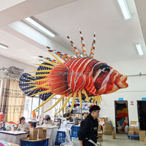 Spettacolo di parata gonfiabile Lionfish pupazzo gonfiabile fuoco-pesci pesci tropicali pesci <span class=keywords><strong>leone</strong></span> con luce a Led - Product Image 1