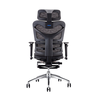Chaise de bureau ergonomique en maille chaise d'ordinateur à dossier haut avec support lombaire pour bureau à domicile