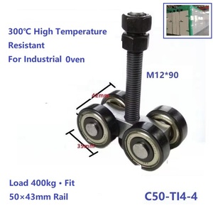Roue de Portail Cantilever Robuste 200kg-450kg pour <span class=keywords><strong>Rail</strong></span> 50×43mm - Product Image 3