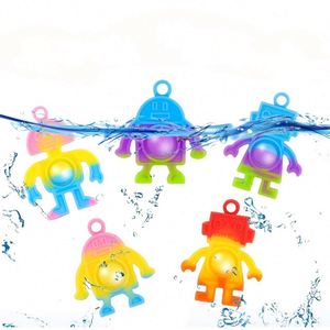 Juguete Antiestrés Personalizado - Mini Robot de Silicona con Forma de Dedo - Llavero con Burbujas para Presionar - Product Image 2