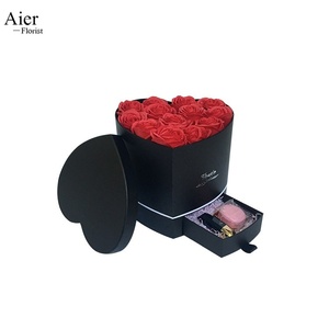 Aierflorist - Cajas <span class=keywords><strong>de</strong></span> <span class=keywords><strong>Flores</strong></span> al por Mayor en Forma <span class=keywords><strong>de</strong></span> Corazón <span class=keywords><strong>con</strong></span> Cajón, Cestas <span class=keywords><strong>de</strong></span> Bombones, Cajas <span class=keywords><strong>de</strong></span> Regalo <span class=keywords><strong>de</strong></span> <span class=keywords><strong>Cumpleaños</strong></span> <span class=keywords><strong>con</strong></span> <span class=keywords><strong>Flores</strong></span> Eternas - Product Image 6