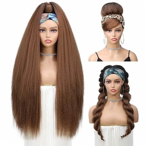 Comercio exterior transfronterizo, bandas para el cabello de moda europea y americana, pelucas falsas, explosiones, cubiertas para la cabeza, superventas africanas - Product Image 4