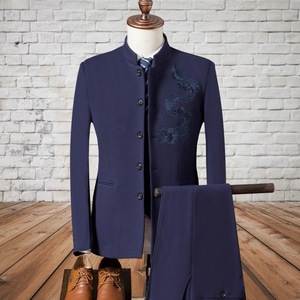 Nouvelle Collection <span class=keywords><strong>Homme</strong></span> : Costumes Trois Pièces Slim Fit (Blazer + Gilet + Pantalon) – Tenues Décontractées et Habillées pour <span class=keywords><strong>Mariage</strong></span>, Col Montant, Style Gentleman - Product Image 5