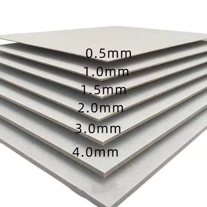 Toptan 250G 300G 350G 1MM 2MM 3MM kaplamalı çift katlı karton gri geri gri kurulu kağıt