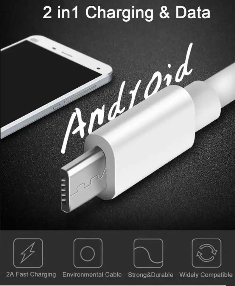 Cheap Price Usb Charger 2A Fast Charging Micro Usb Data Cable 1m 2m 3m For Android Mobile Phone For Samsung Charger
