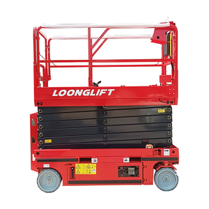 Plataforma de Trabajo Aérea de 12m 14m, Elevador de Tijera Eléctrico, Elevador de Tijera de 19 pies en Venta - Product Image 1