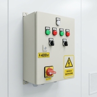 Armoire de commande de variateur de fréquence pour pompe à eau triphasée 400V 90kW 110kW avec PLC et écran tactile HMI