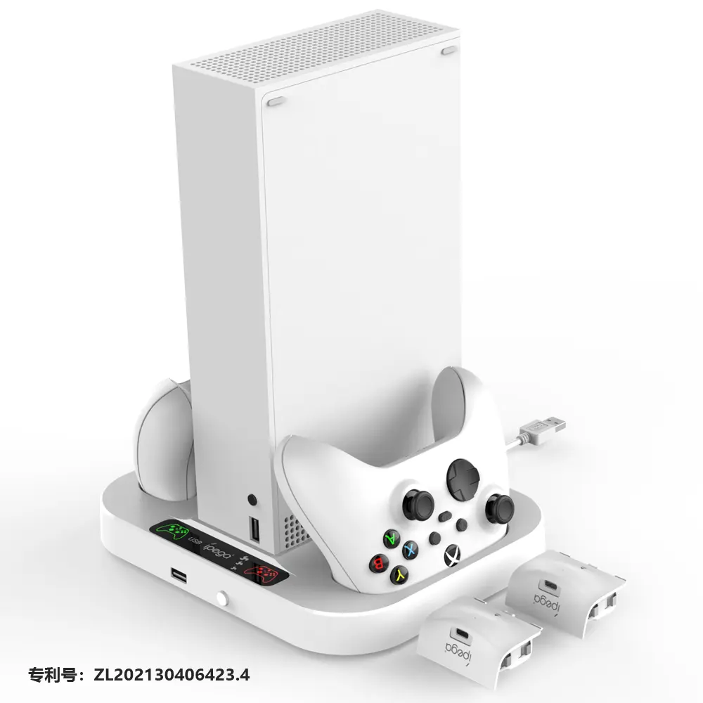 New For x box series S Dual Controller Charging Station Vertical Stand Cooling Fan Holder Charger stand For x box Slim Console