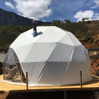 Tente dôme de luxe transparente en PVC imperméable pour hôtel, isolation 4 saisons, tente dôme de resort