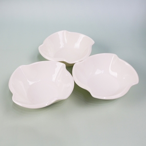 Ciotola a forma di fiore in melamina lucida per espositore di insalata in plastica per cena in ceramica che serve ciotola per caramelle con salsa di soia - Product Image 1