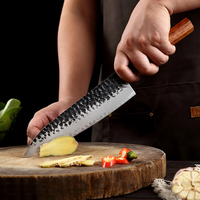 Couteau de chef professionnel en acier au carbone, couteau de cuisine japonais tranchant, manche octogonal en bois d'ébène, couteau de cuisine Gyuto
