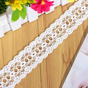 อุปกรณ์ตกแต่งผ้า<span class=keywords><strong>ลูกไม้</strong></span> RYL DIY ขนาด 2 ซม. 3.5 ซม. 4 ซม. ผ้าฝ้ายริมผ้าเจาะรู สามารถใช้เป็นริบบิ้นติดเสื้อผ้า ขายส่ง - Product Image 5