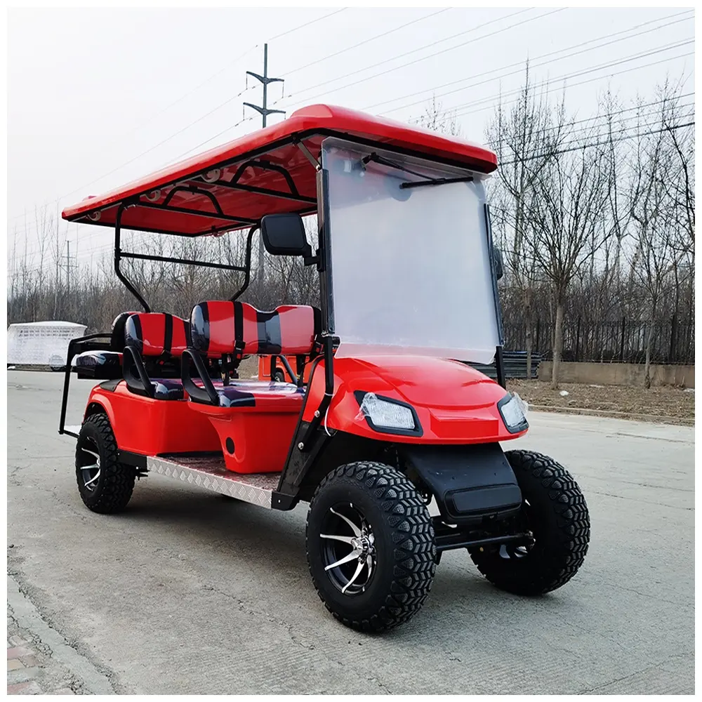 Produk Baru Terlaris 6 Tempat Duduk Golf Carts Dewasa Kursi Tunggal Electr Klub Mobil Golf Cart