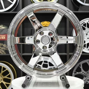 Rines Personalizados Chrome 5x120 5x114.3 5x112 Volk Racing Te37 de Aleación Forjada para Supra <span class=keywords><strong>MX5</strong></span> BMW M2 M3 M4 M5 E46 E92 - Product Image 4