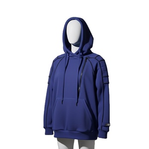 Precios al por mayor: Sudadera con capucha deportiva extragrande para hombre, tejida, 100% algodón, transpirable, sin costuras, fusión sin costuras, ODM - Product Image 2
