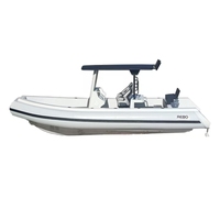 Bateau de pêche RIB en aluminium durable Orca Hypalon 700 de 23 pieds en mousse