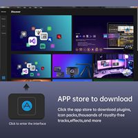 15-Key All-in-one Streaming Macro Shortcut Keyboard for Desktop Productivity, Customise LED Touchable Switchable Buttons for OBS