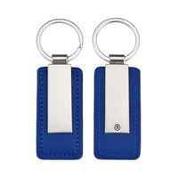 Porte-clés en cuir avec logo personnalisé, pendentif en métal pour clés de voiture, impression numérique, forme personnalisée - Cadeau promotionnel écologique et tendance pour hommes