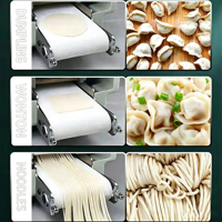 Machine automatique motorisée de table pour la fabrication de pâtons et enveloppes de produits à base de céréales (Papad, Momo, Empanada, Samosa, Gyoza, Wonton, Dumpling) pour usage domestique