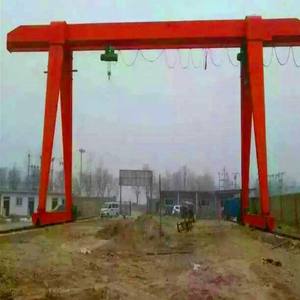 Heavy Duty Single Beam Hoist <b>Gantry</b> <b>Crane</b> 8 Ton Capacity for Industrial Seaside Use Featuring Core Bearing Gearbox Gear - Product Image 4