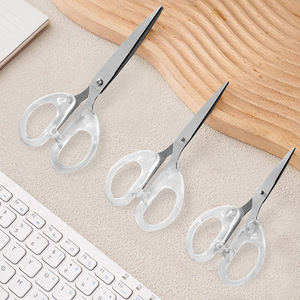 Transparent Frosted Scissors Stainless Steel <b>Small</b> Medium Large Craft Office Cutting <b>Tools</b> For Students And DIY Projects - Product Image 4