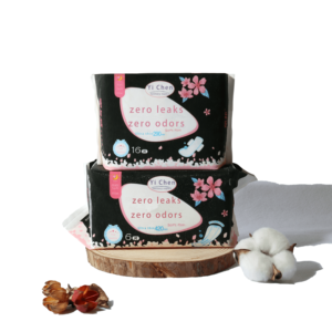 Serviettes hygiéniques de nuit ultra-fines en coton pour femmes avec noyau super absorbant, protection anti-fuites, design ailé, respirantes et douces pour un confort optimal - Product Image 2