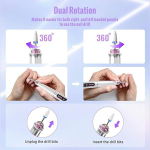Taladro Eléctrico Inalámbrico para Uñas, Máquina de Manicura Portátil en Forma de Bolígrafo, Lima de Uñas Recargable para Salón y Uso Doméstico - Product Image 2