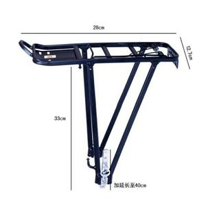 Portaequipajes Trasero para <span class=keywords><strong>Bicicleta</strong></span>, de Acero, Resistente, Universal, Reforzado, Compatible con Bicicletas de Carretera - Product Image 4