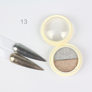 BIN-pigmento de cromo sólido para uñas, polvo comprimido para manicura con efecto espejo mágico Doble - Product Image 5