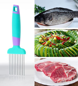 Coupe-légumes manuel multifonction WXL078 en acier inoxydable pour fruits et légumes, outil de cuisine, aiguille à oignon - Product Image 6