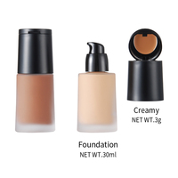 Fond de Teint Hydratant 30ml pour Peaux Claires à Moyennes, Correcteur Crémeux aux Ingrédients Minéraux, Écran Solaire Waterproof