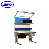 Établi de laboratoire personnalisé Leenol Table de travail ESD antistatique réglable et personnalisée pour Offre Spéciale