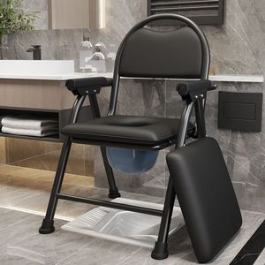 Low Price <strong>Elderly</strong> Commode <strong>Chair</strong> Foldable Mobile Toilet Patient Pregnant Women Home Geriatric Bathing <strong>Chair</strong> - Product Image 2