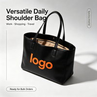 Sac fourre-tout en cuir véritable de qualité supérieure, grande capacité, simplicité urbaine, minimaliste, sac à bandoulière pour tous les jours, faible MOQ, stock disponible