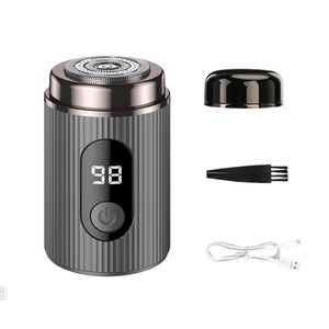 Nouveau mini rasoir électrique rechargeable portable avec écran numérique, rasoir à barbe pour hommes, taille de poche, rasoir de voyage humide et sec - Product Image 2