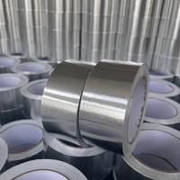 Système HVAC, ruban adhésif en aluminium renforcé Fsk, 48 mm x 25 m, imperméable, résistant à la chaleur, pour l'isolation et l'étanchéité des conduites