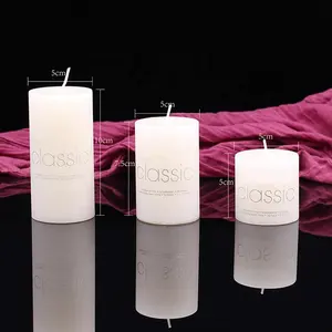 Velas de 2x2 polegadas pilar branco votivo