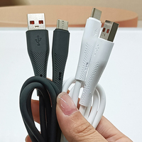 Cable de Datos USB Tipo C con Carcasa de Silicona Trenzada, Cable de Carga Rápida de 3A, Micro para Teléfono Móvil, Cable Tipo C para Teléfono