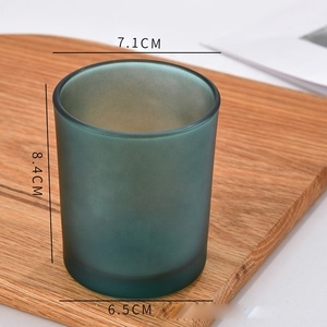<span class=keywords><strong>Pot</strong></span> <span class=keywords><strong>en</strong></span> <span class=keywords><strong>verre</strong></span> dépoli coloré pour bougie, <span class=keywords><strong>avec</strong></span> couvercle, pour aromathérapie, idéal pour chambre à coucher, vente <span class=keywords><strong>en</strong></span> gros - Product Image 2