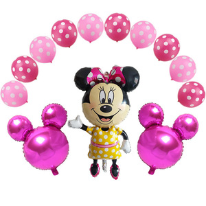 Globo inflable de <span class=keywords><strong>minnie</strong></span> Mouse para niños, globos de aluminio de helio para fiesta de cumpleaños, globo personalizado para boda, gran oferta - Product Image 6