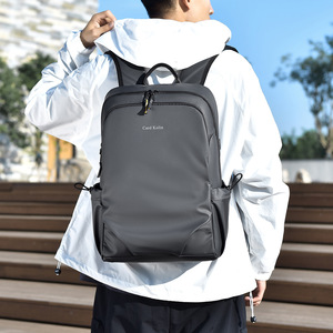 Card Kolin Men's Backpack Large Capacity Laptop <b>Bag</b> Unisex Solid Color Travel Backpack With <b>Computer</b> Interlayer - Product Image 3