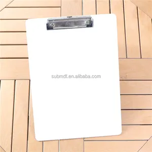 Personalized Double Sided Printable 2mm FRP Blanks Products White Coating A5 Sized Sublimation Plastic Clipboard
